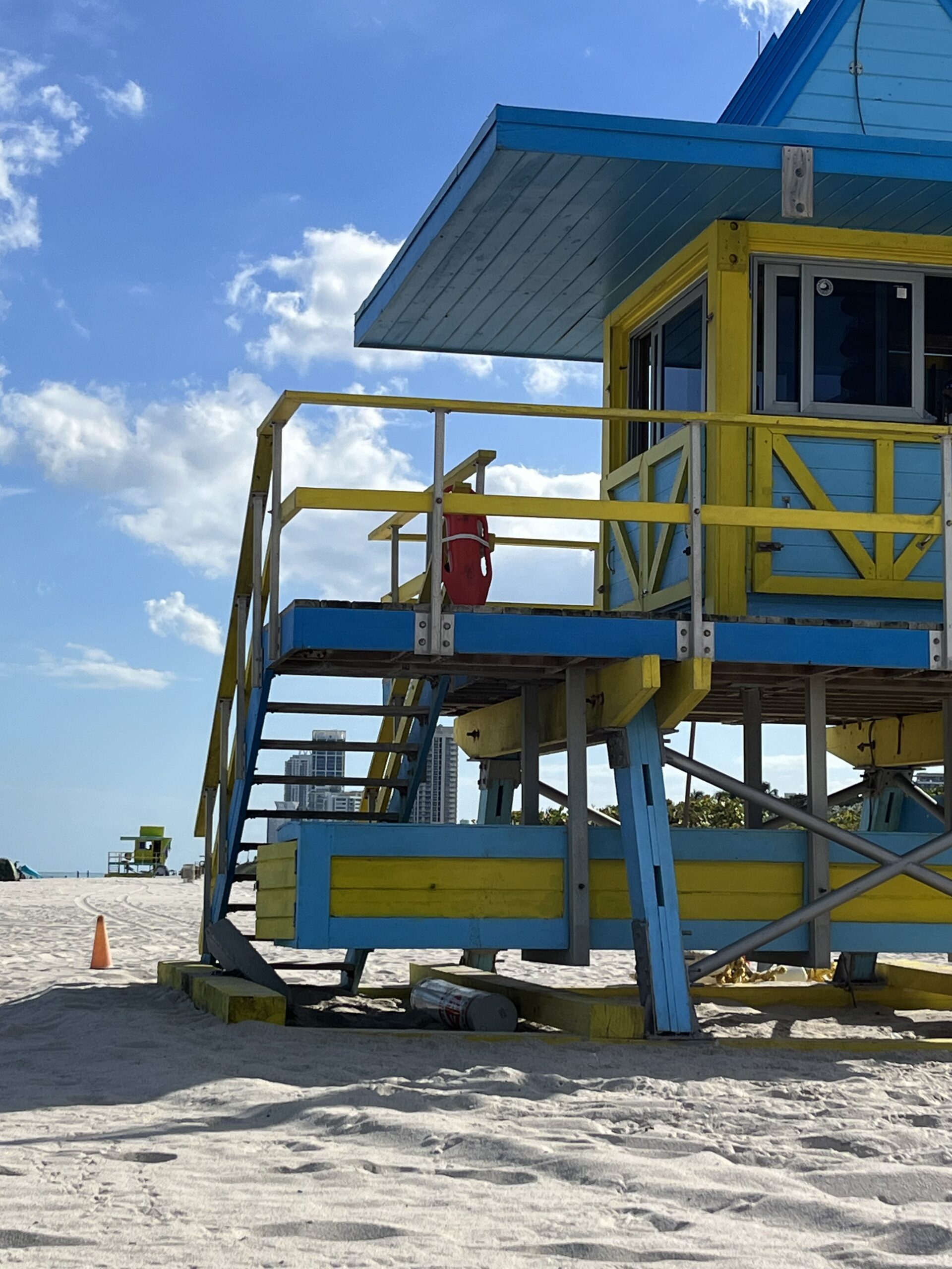 Miami Beach lifeguard tower art map pictures